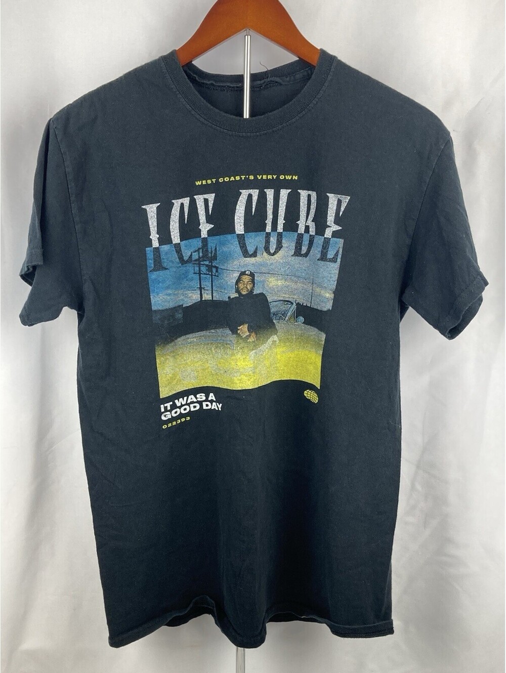 Men’s Medium Ice Cube It Was A Good Day T Shirt Black West Coast Very Own Tee